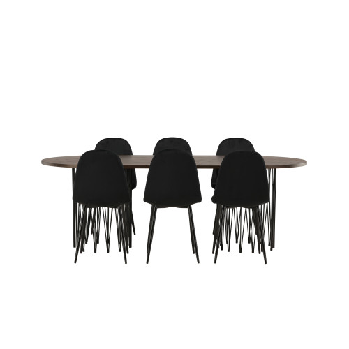 Venture Home Stone Matbord med Polar Stolarna