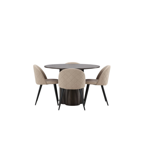 Venture Home Olivia Matbord med Velvet Stolarna