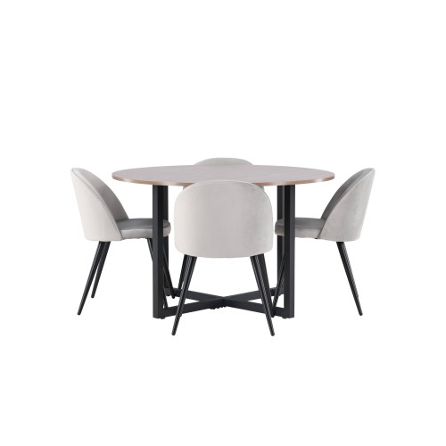 Venture Home Durango Matbord med Velvet Stolarna