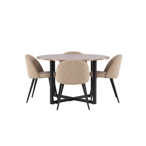 Venture Home Durango Matbord med Velvet Stolarna