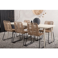 Produktbild för Lina Matbord med Lindos Stolarna