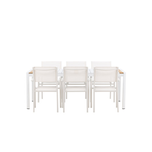 Venture Home Togo Matbord med Santorini Stolarna