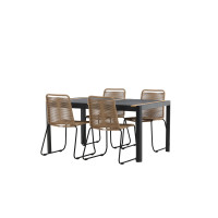 Produktbild för Togo Matbord med Lindos Stolarna