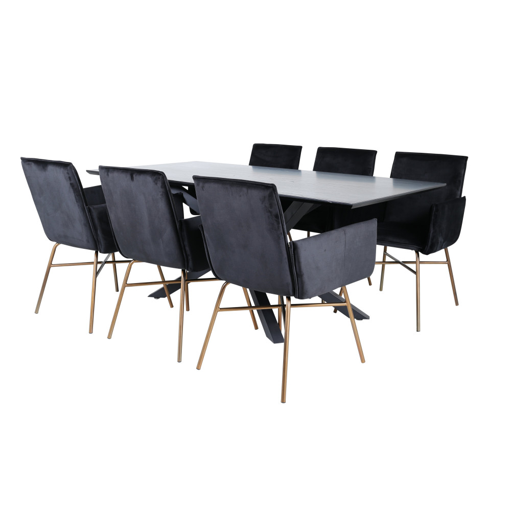 Produktbild för Piazza Matbord med Petra Stolarna