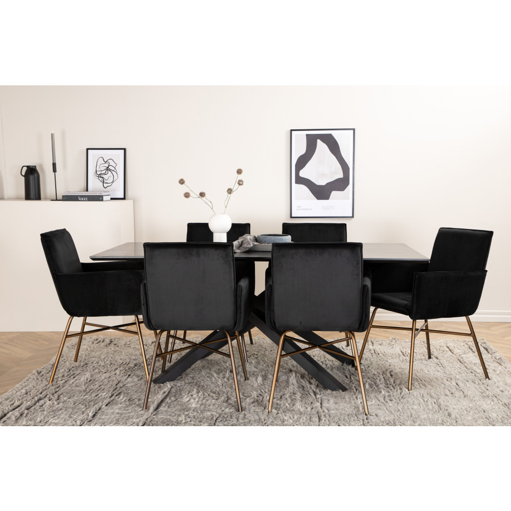 Produktbild för Piazza Matbord med Petra Stolarna