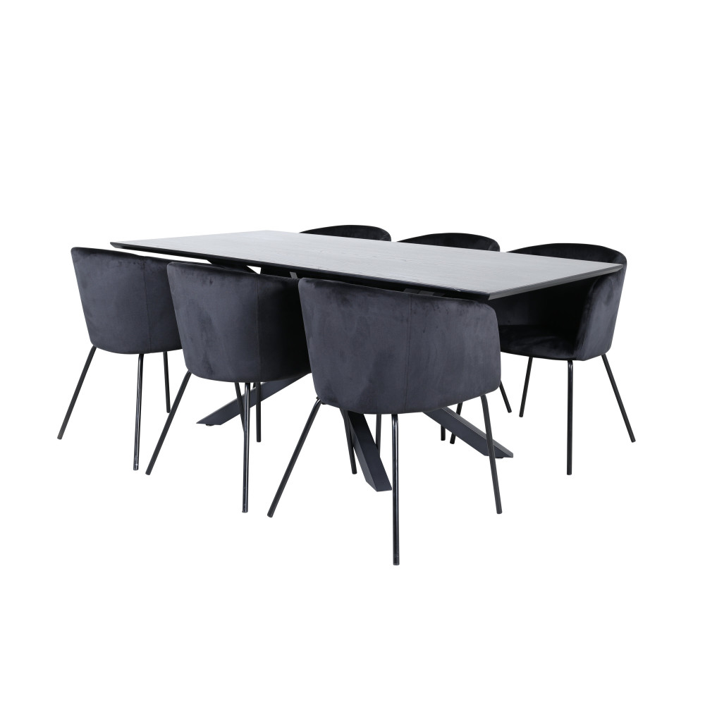 Produktbild för Piazza Matbord med Berit Stolarna