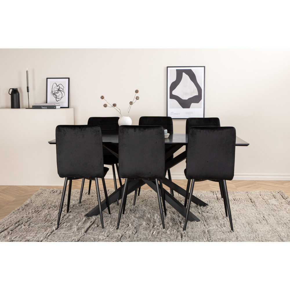 Produktbild för Piazza Matbord med Windu Stolarna