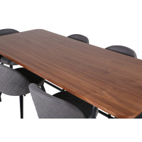 Produktbild för Uno Matbord med Velvet Stolarna