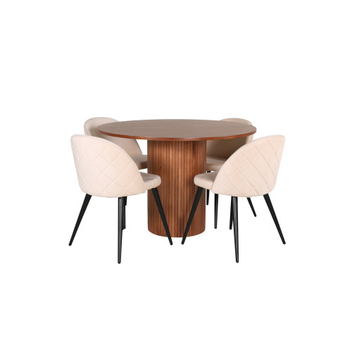 Venture Home Bianca Matbord med Velvet Stolarna
