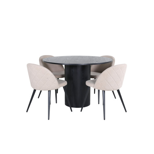 Venture Home Bianca Matbord med Velvet Stolarna