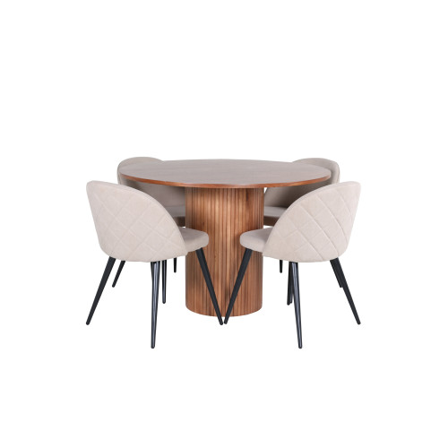 Venture Home Bianca Matbord med Velvet Stolarna