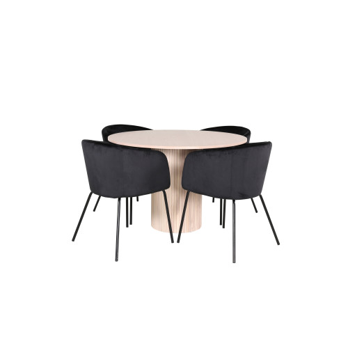 Venture Home Bianca Matbord med Berit Stolarna