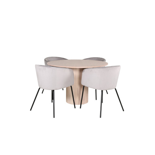 Venture Home Bianca Matbord med Berit Stolarna