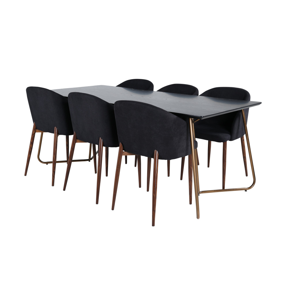 Produktbild för Petra Matbord med Arch Stolarna