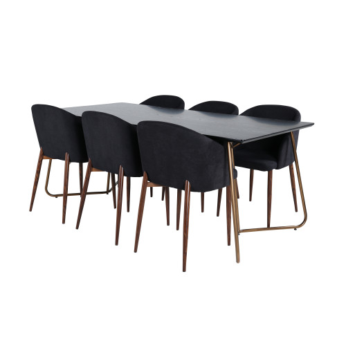 Venture Home Petra Matbord med Arch Stolarna