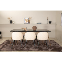 Produktbild för Petra Matbord med Velvet Stolarna