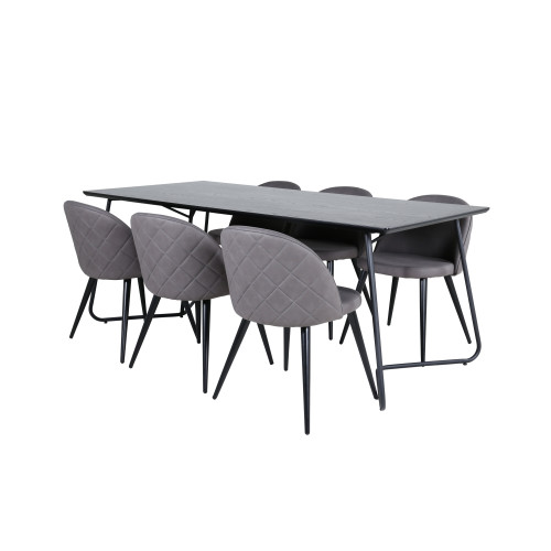 Venture Home Petra Matbord med Velvet Stolarna