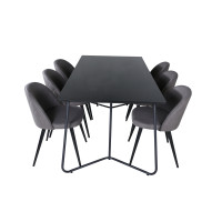 Produktbild för Petra Matbord med Velvet Stolarna