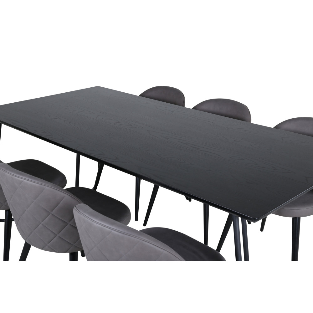 Produktbild för Petra Matbord med Velvet Stolarna
