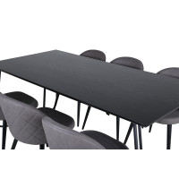 Produktbild för Petra Matbord med Velvet Stolarna