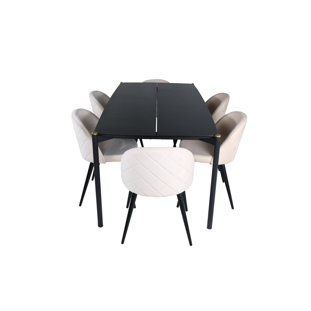 Produktbild för Pelle Matbord med Velvet Stolarna