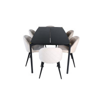 Produktbild för Pelle Matbord med Velvet Stolarna