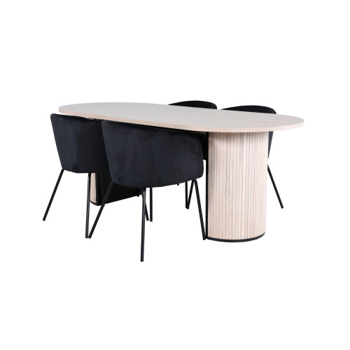 Venture Home Bianca Matbord med Berit Stolarna