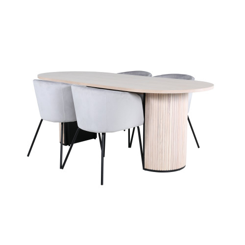Venture Home Bianca Matbord med Berit Stolarna
