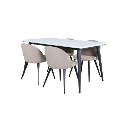 Venture Home Jimmy Matbord med Velvet Stolarna