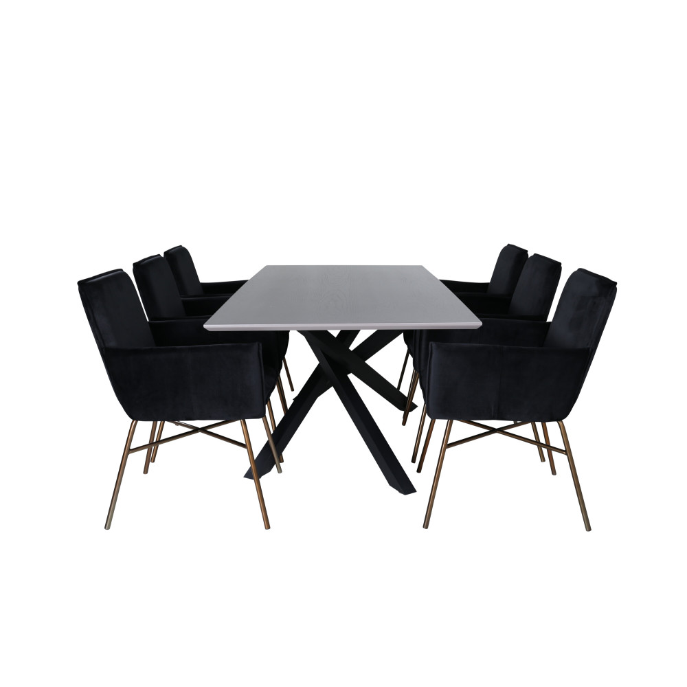 Produktbild för Piazza Matbord med Petra Stolarna