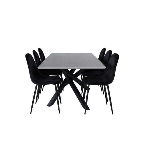 Venture Home Piazza Matbord med Polar Stolarna