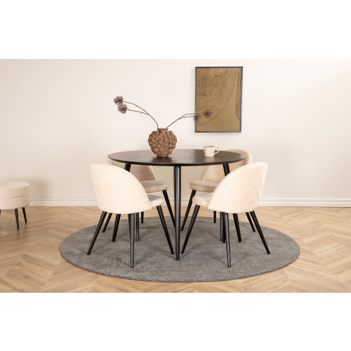 Venture Home Dipp Matbord med Velvet Stolarna
