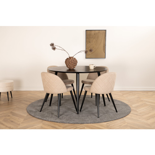 Venture Home Dipp Matbord med Velvet Stolarna