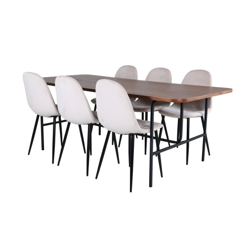Venture Home Uno Matbord med Polar Stolarna
