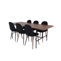 Produktbild för Uno Matbord med Polar Stolarna