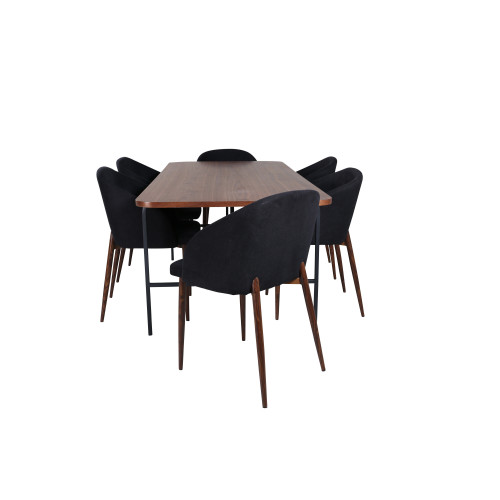 Venture Home Uno Matbord med Arch Stolarna
