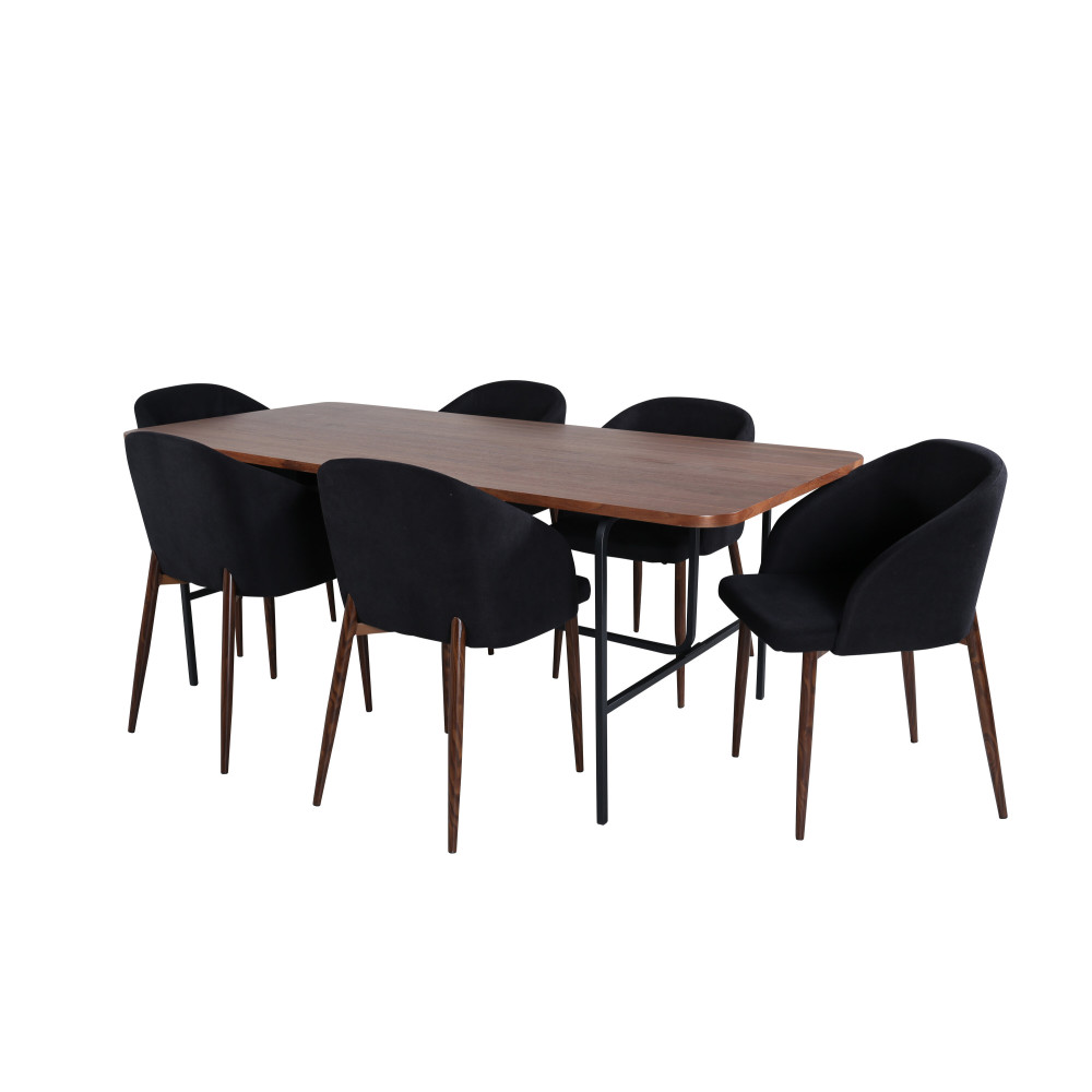 Produktbild för Uno Matbord med Arch Stolarna