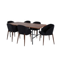 Produktbild för Uno Matbord med Arch Stolarna