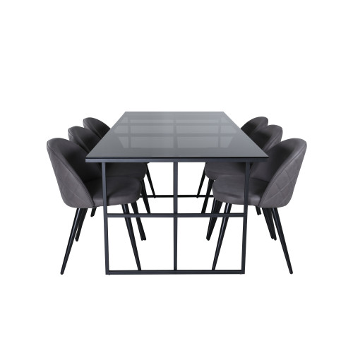 Venture Home Leif Matbord med Velvet Stolarna
