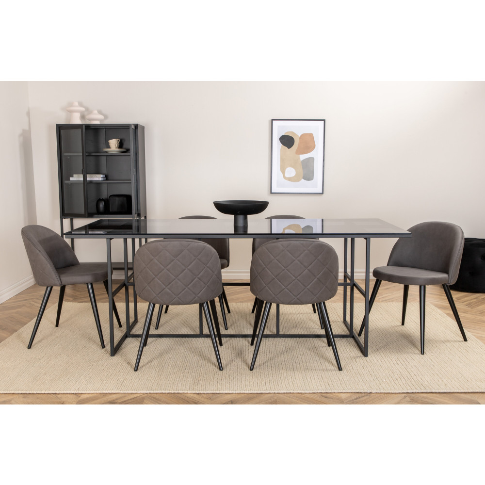 Produktbild för Leif Matbord med Velvet Stolarna