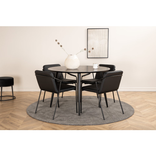 Venture Home Dipp Matbord med Tvist Stolarna