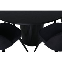 Produktbild för Bianca Matbord med Velvet Stolarna