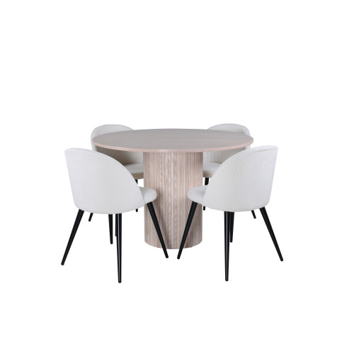 Venture Home Bianca Matbord med Velvet Stolarna