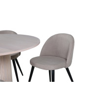 Produktbild för Bianca Matbord med Velvet Stolarna