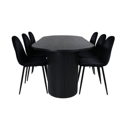 Venture Home Bianca Matbord med Polar Stolarna