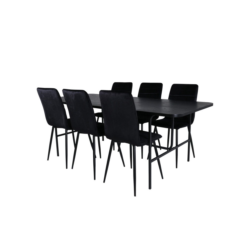 Produktbild för Uno Matbord med Windu Stolarna
