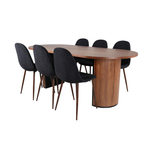 Venture Home Bianca Matbord med Polar Stolarna