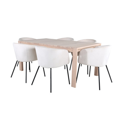 Venture Home Slider Matbord med Berit Stolarna