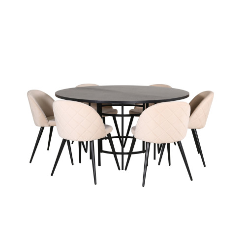 Venture Home Copenhagen Matbord med Velvet Stolarna