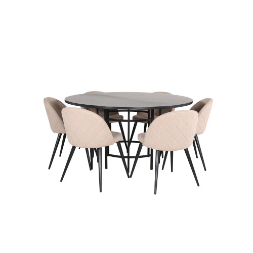 Venture Home Copenhagen Matbord med Velvet Stolarna